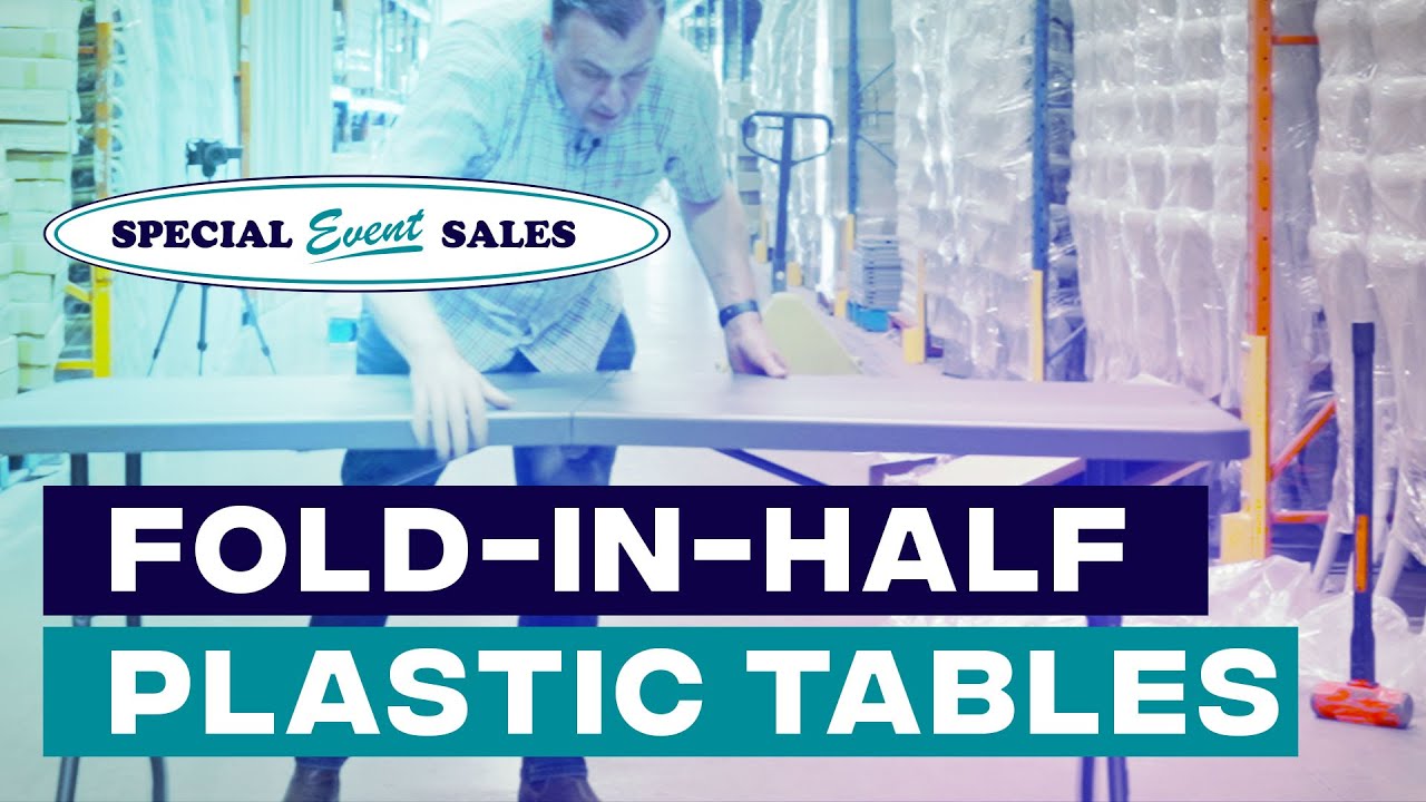 Fold-in-Half Plastic Tables