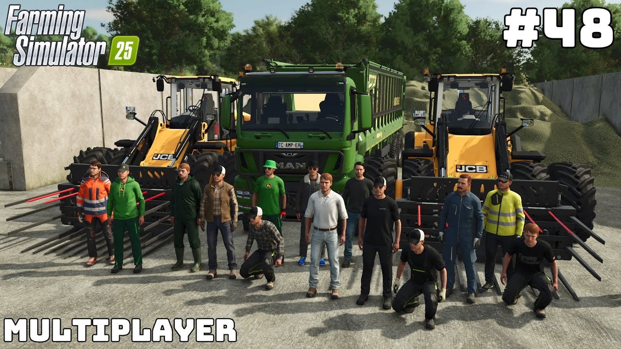 BIG TEAM HARVESTING MAIZE SILAGE IN FRANCE 🌽| PICHONNI&Egrave;RE | Farming Simulator 25 Multiplayer | Ep 48