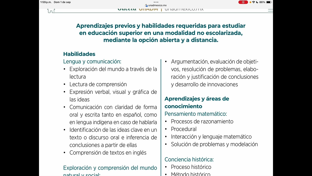 Fase 3 convocatoria UnADM 2024