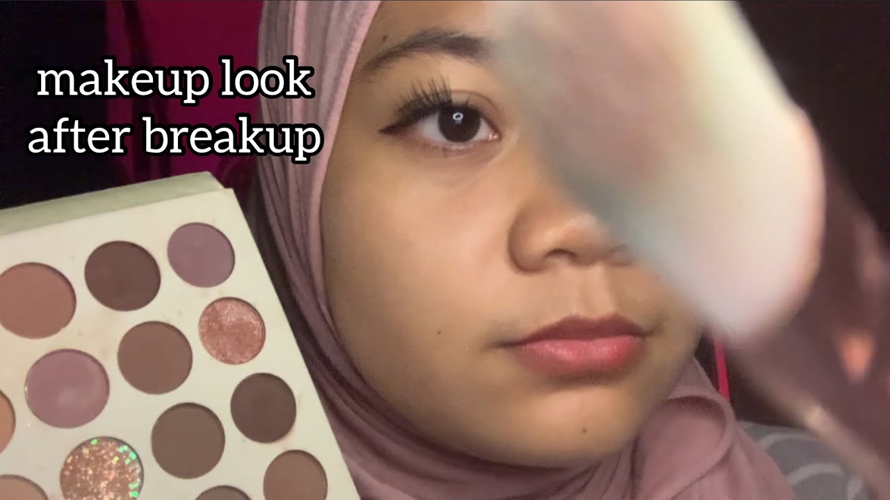 makeup look after breakup ASMR |(malaysia)