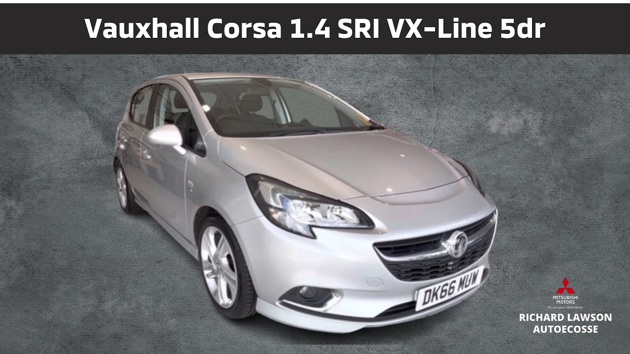 Vauxhall Corsa 1.4 SRI VX-Line 5dr Review @ Richard Lawson Autoecosse Dundee. DK66MUW