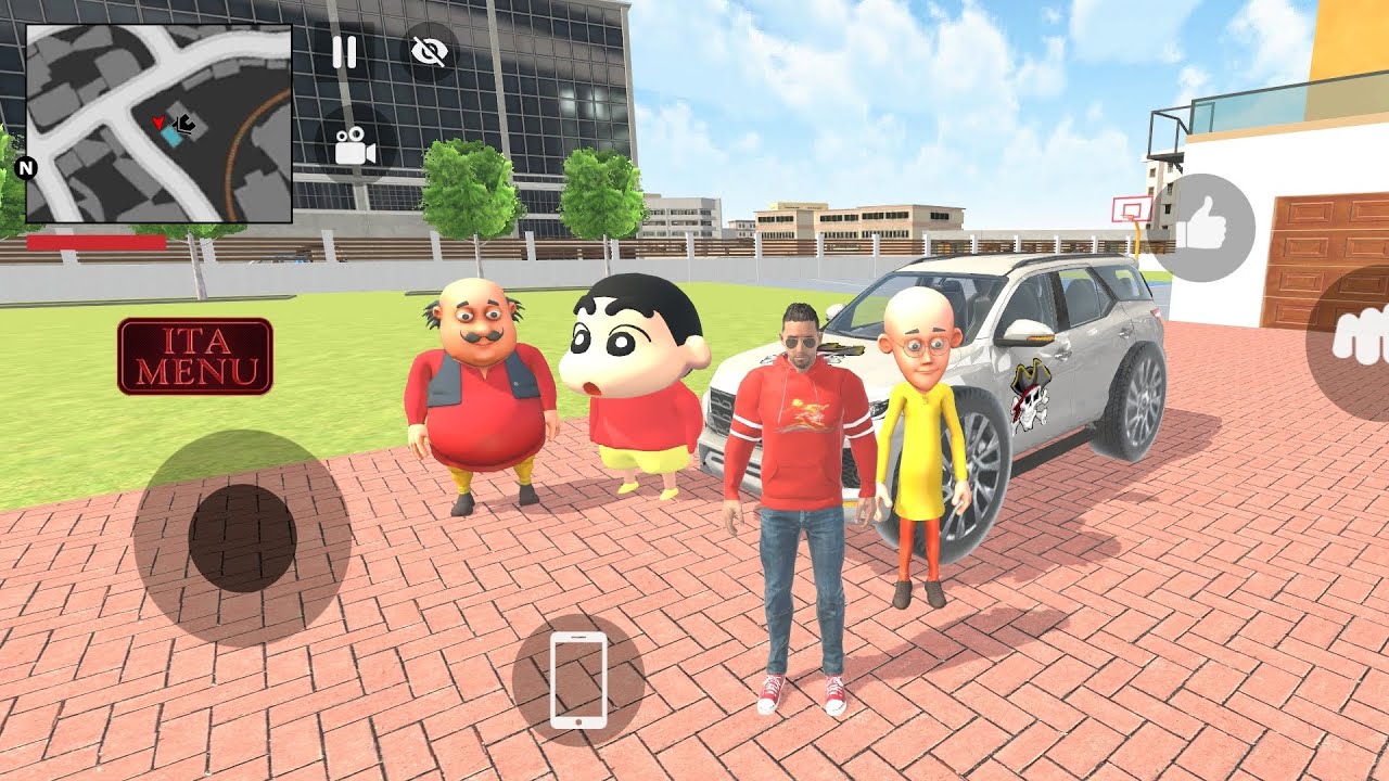 🔥 Franklin, Motu Patlu & Shinchan New White Toyota 🚗 | Aura King Rahul 👑