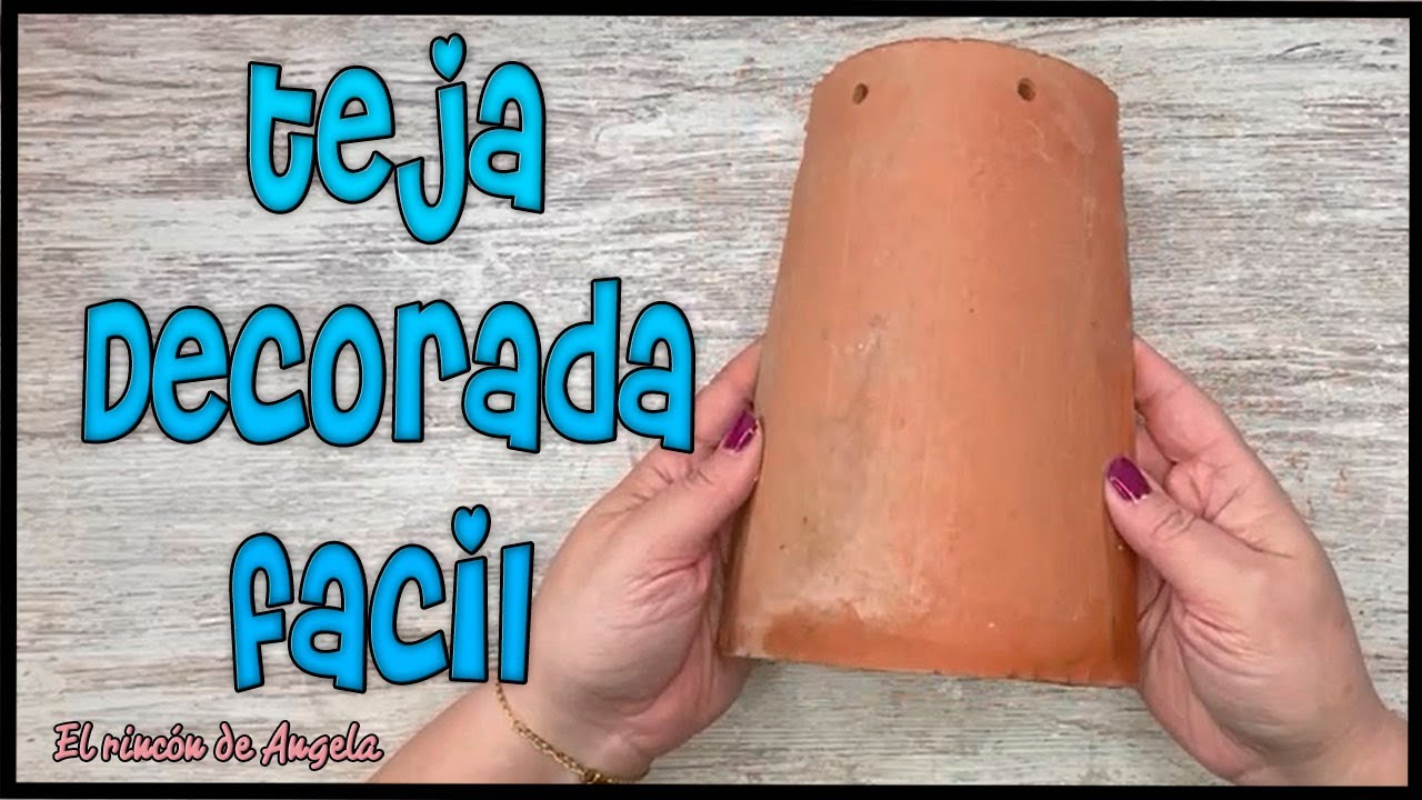 TEJA decorada con porcelana fria y decoupage🎁♻️ Manualidades faciles