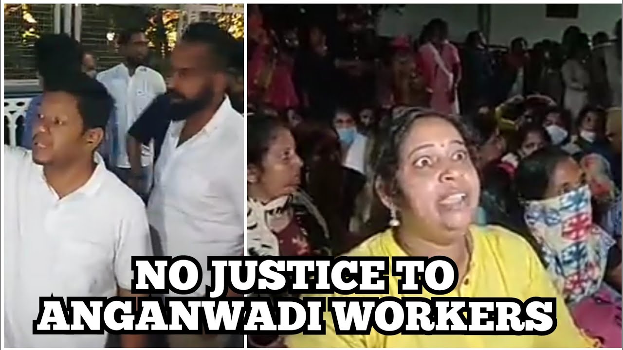 ANGANWADI WORKERS & SUPPORTERS DETAINED AND RELEASED AT LATE NIGHT