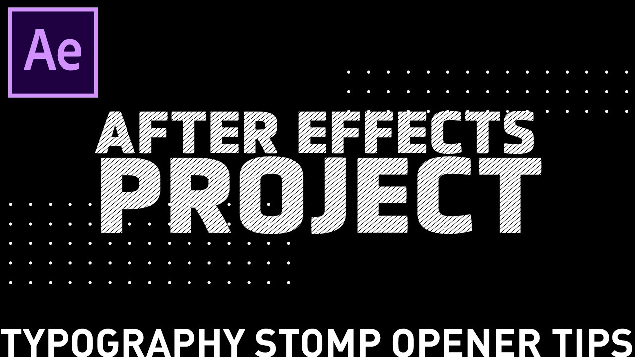 AfterEffectsを使ったオープニングムービーの作り方 Stomp Opener TIPS