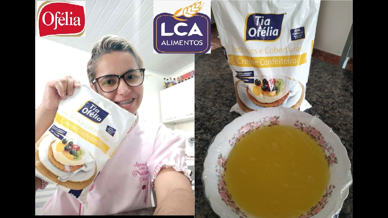 Geleia  de Brilho Feito com Creme de Confeiteiro