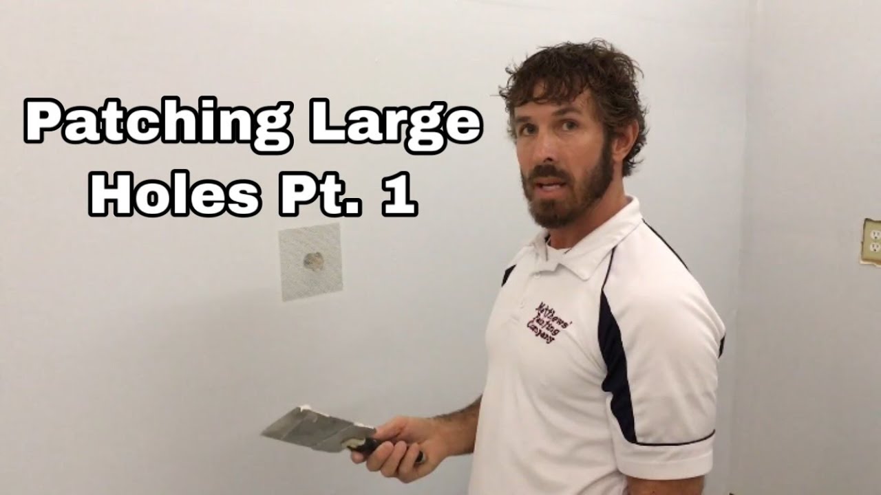 Patching a Large Hole In A Wall Using a Fiberglass Patch Video 1 of 3- Warsaw and Syracuse, Indiana