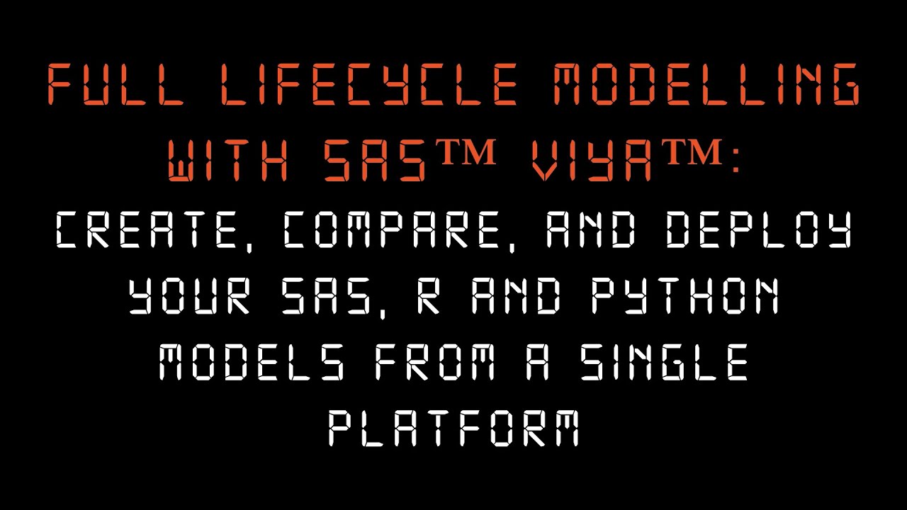 Full lifecycle modelling with SAS Viya | Mike Johansson | DSC Europe 2022