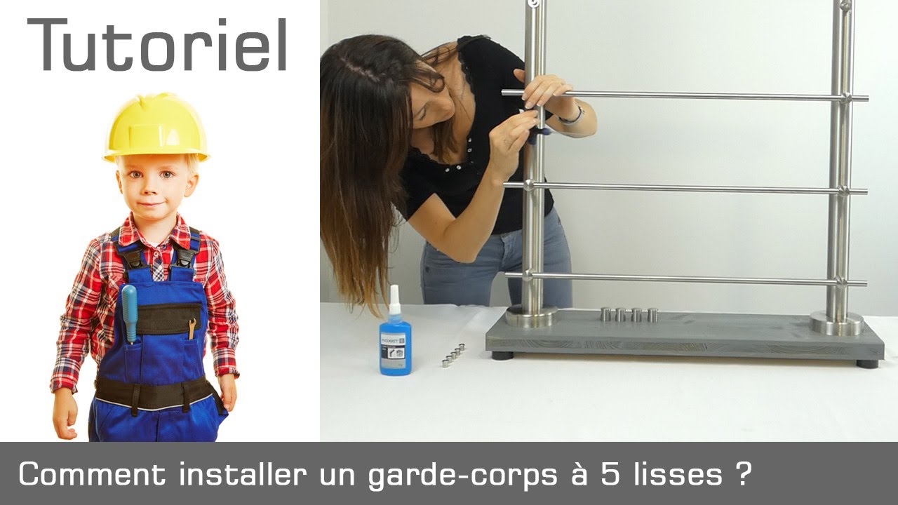 Comment installer un garde-corps à 5 lisses en inox ?