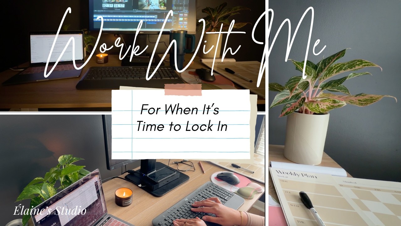 Work With Me (3×30 Pomodoro) | Deep Focus, No Pressure