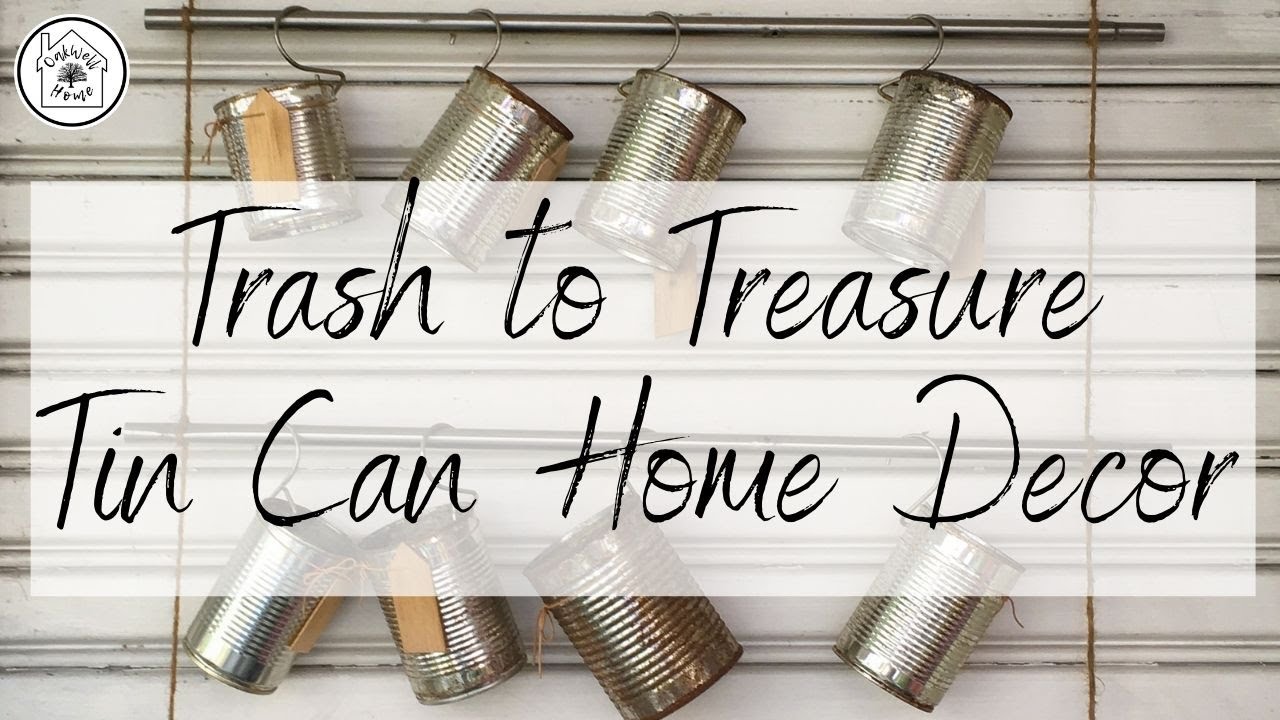 Smashed Cans • Decoupage • Crackled Wall Hanger • Trash to Treasure • Wall Pockets • Tin Can DIYs