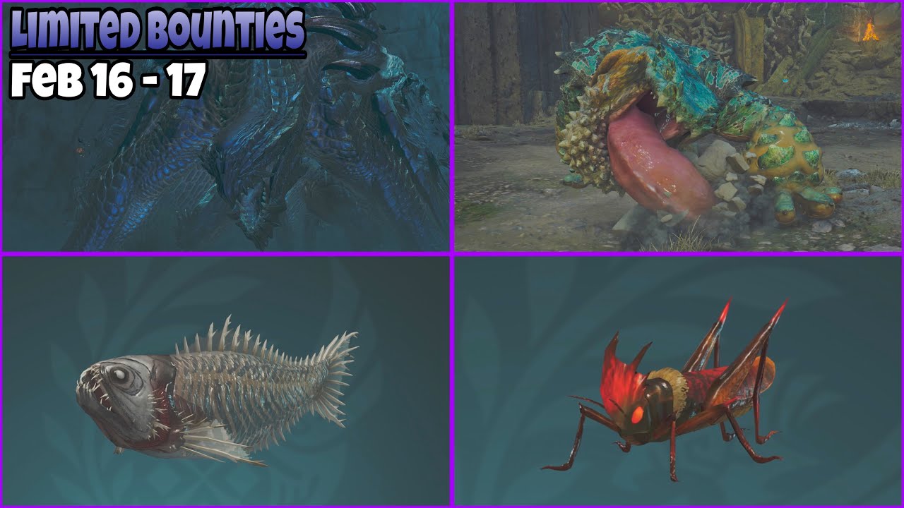 (MH Wilds) Limited Bounties Feb 16 - 17