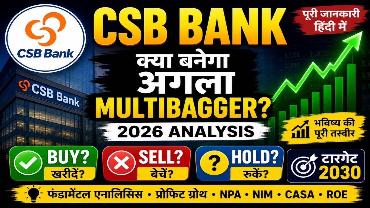 CSB Bank Share Analysis 2026 | क्या यह Multibagger Bank Stock बन सकता है?