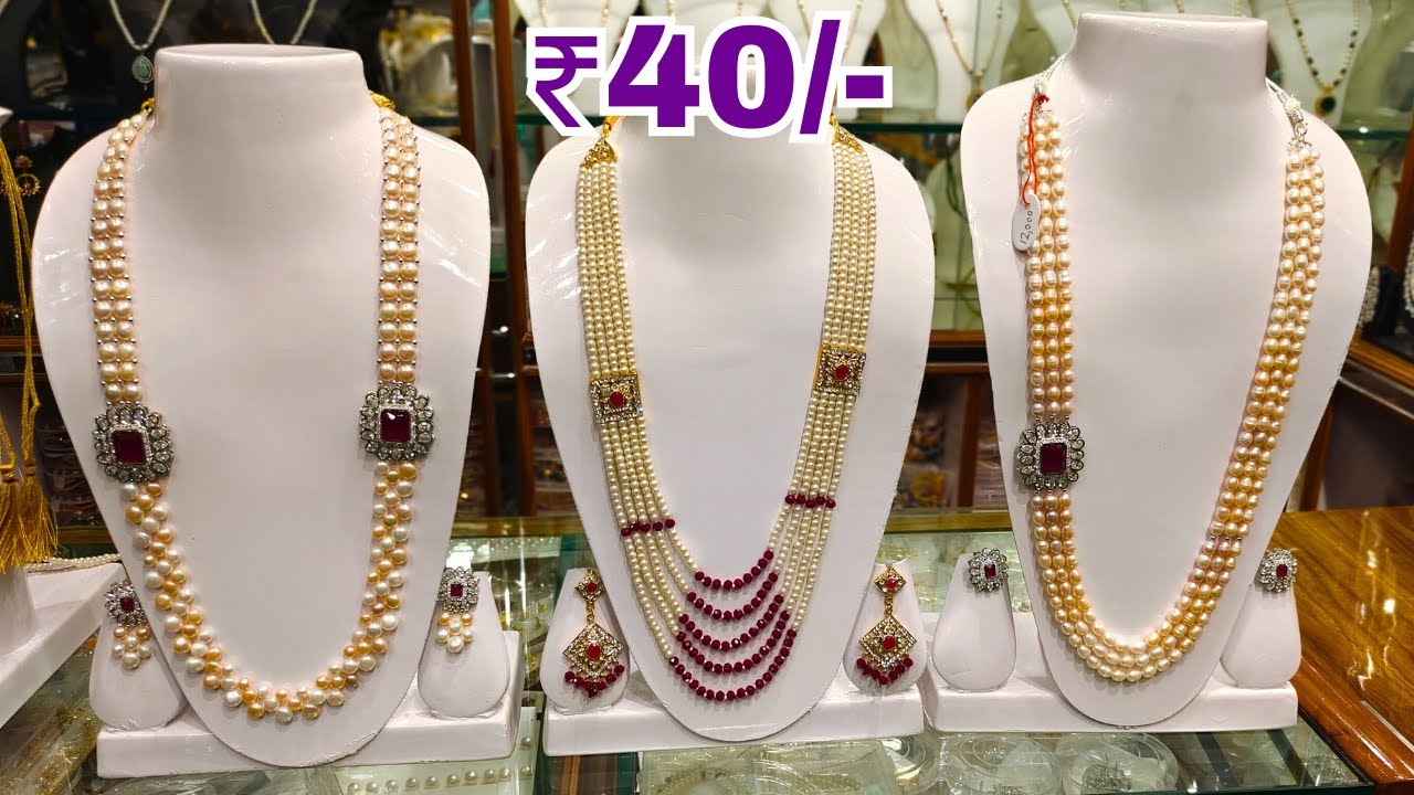 Charminar Real Pearls Jewellery Only ₹40 Wholesale Price Ladbazar Hyderabad Market