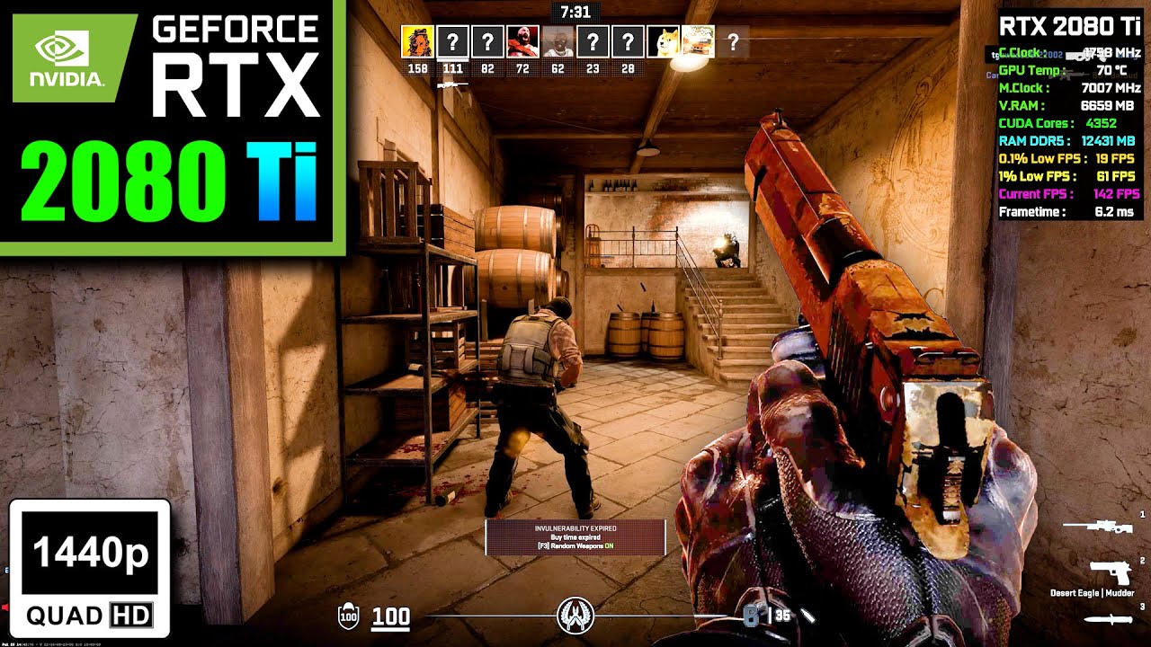Counter-Strike 2 | RTX 2080 Ti 11GB | Ultra Highest Graphics Gameplay in 1440p QHD