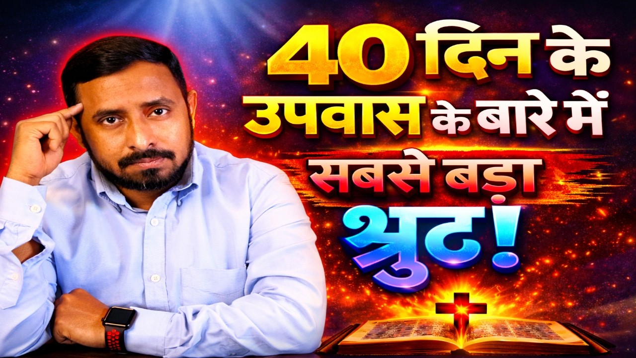 40 दिन के उपवास का सबसे बड़ा भ्रम | क्या यह बाइबल में अनिवार्य है? | Pastor Animesh Kumar