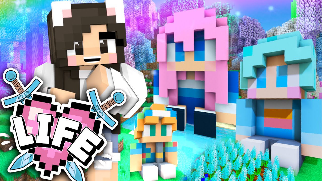 💙Строим статуи ютуберов! Minecraft X Life, эпизод 17