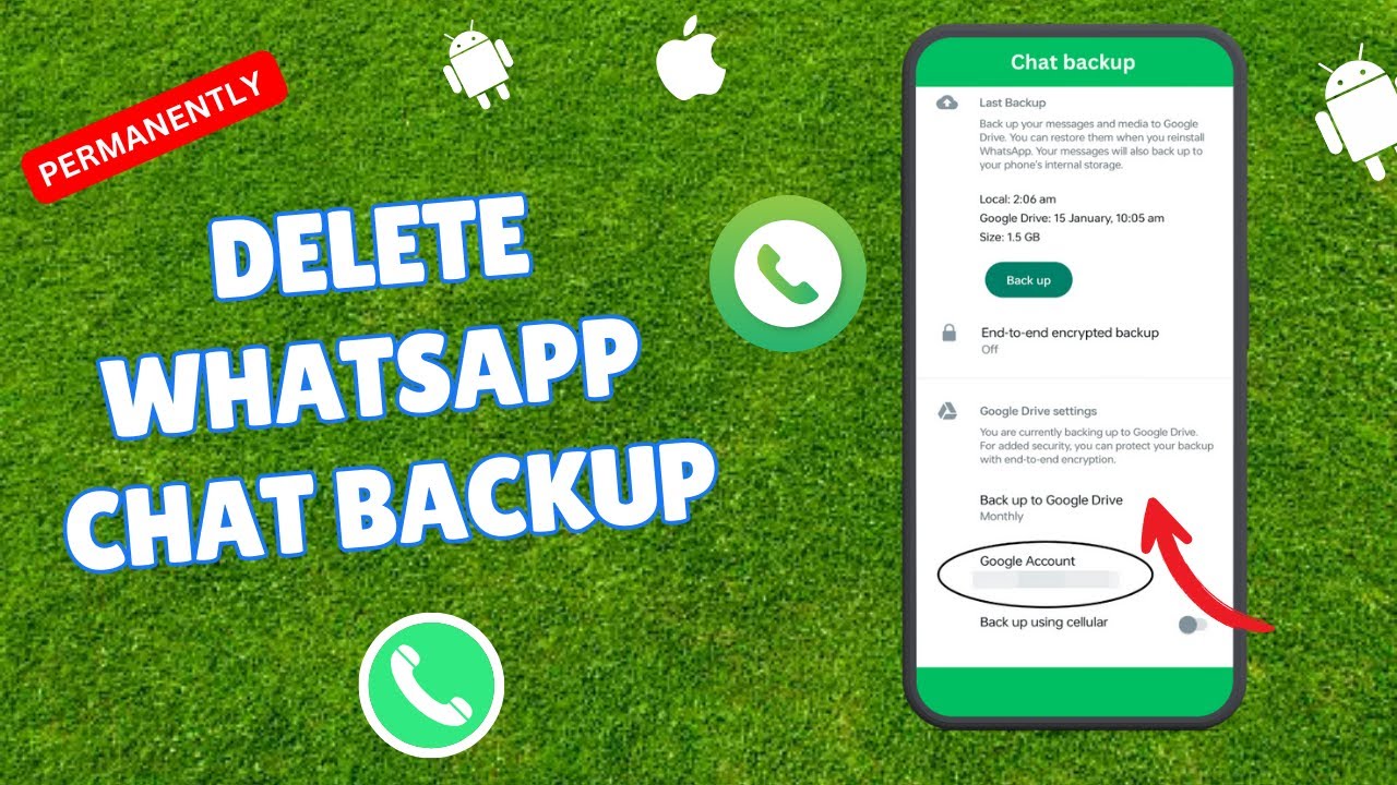 How to Delete WhatsApp Chat Backup Permanently From Google Drive 2023
