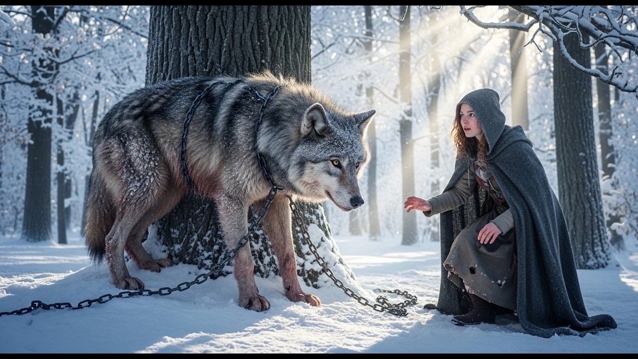 She Found a Wolf Tied to a Tree in the Frozen Forest, Unaware He's the Alpha King