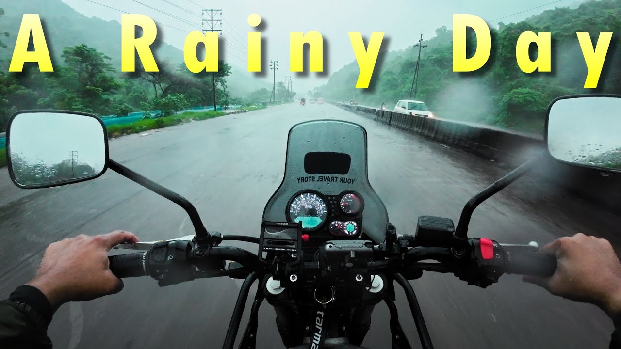 When Nature wants to have some fun | Monsoon bike ride | RE Himalayan