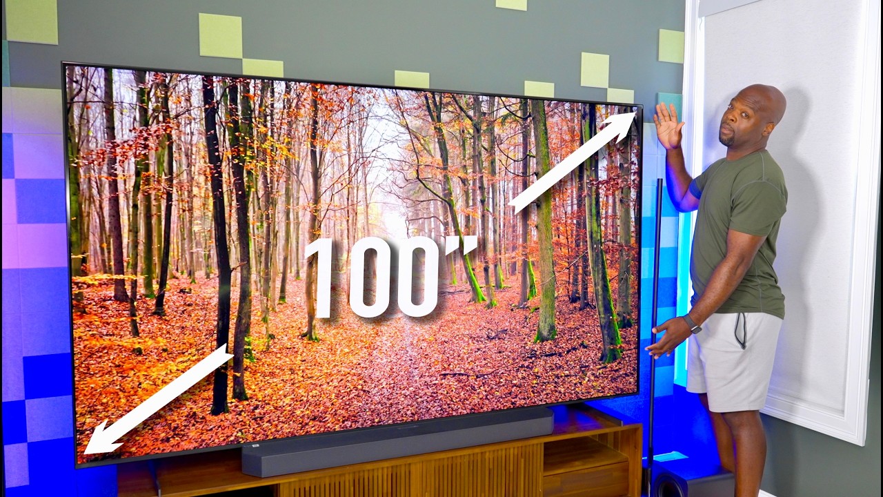 The Best Looking 100” TV? | Samsung QN80F MiniLED TV Unboxing, Setup & Impressions