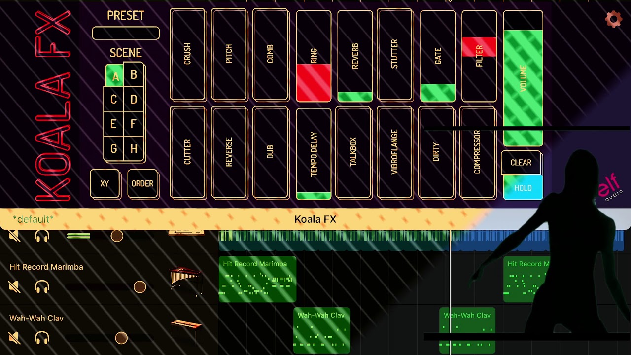 GarageBand Koala FX. Inter app Audio Plug-in