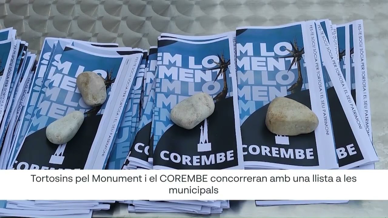 Tortosins pel Monument i el COREMBE concorreran amb una llista a les municipals