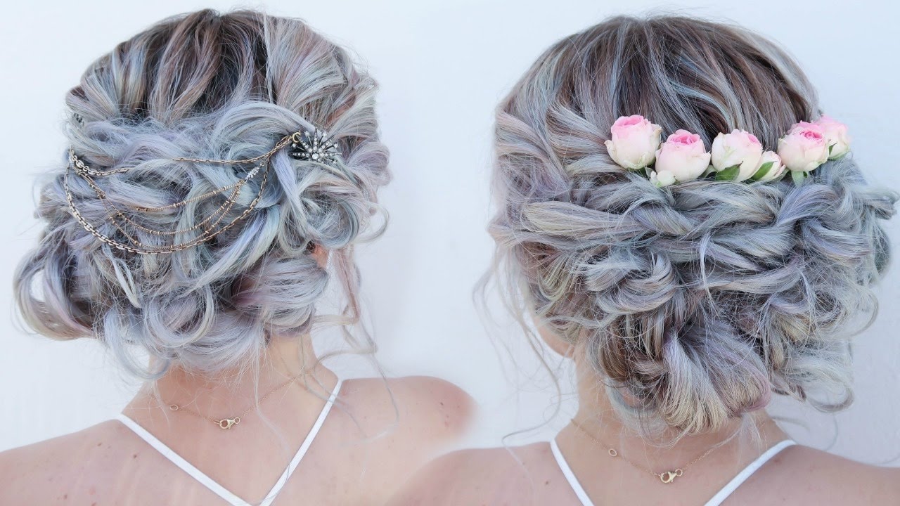 Bohemian Bridal Bun Updo (Accessorized 2 Ways)