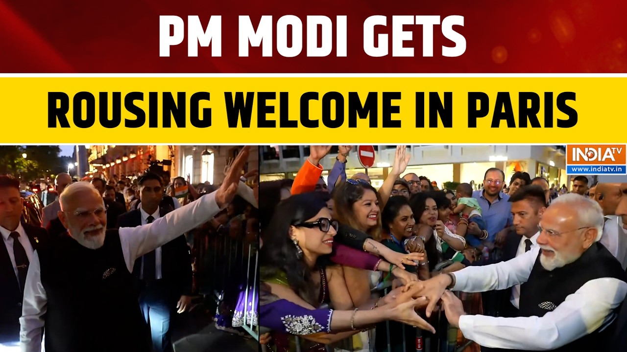 PM Modi in France: Indians in Paris Welcome PM After G7 Summit, Bilateral Talks Continue