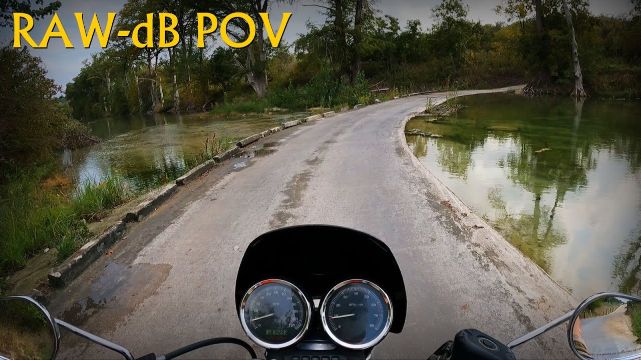 Devil's Backbone Wimberley Loop - Fall Motorcycle Ride in Texas Hill Country - [RAW dB - POV]