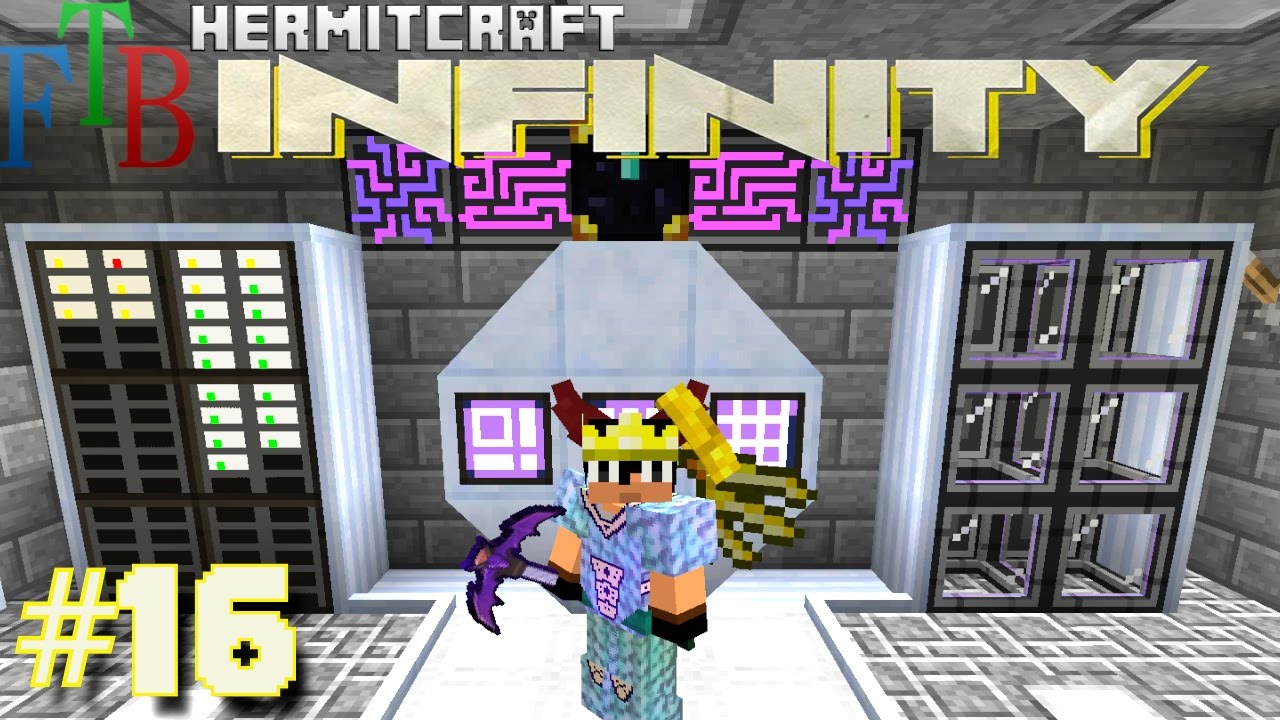 Minecraft Mods - FTB Infinity Ep. 16 - AE2 Auto Crafting !!! ( HermitCraft Modded Minecraft )