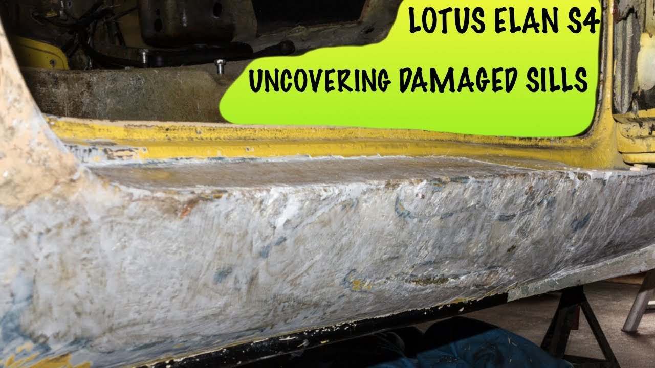 Lotus Elan S4: Uncovering Sill damage.