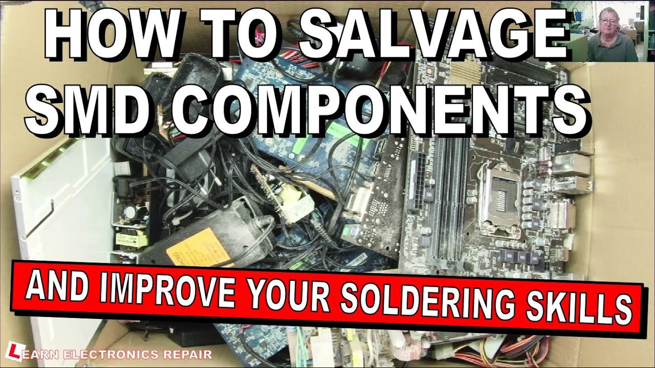 How To Salvage SMD Components and Connectors For Fun And To Improve Your Desoldering Skills