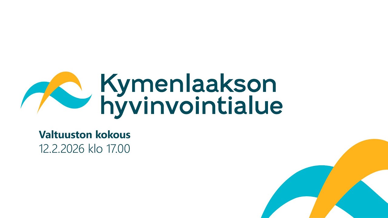 Kymenlaakson hyvinvointialueen aluevaltuuston kokous 12.2.2026 klo 17.00