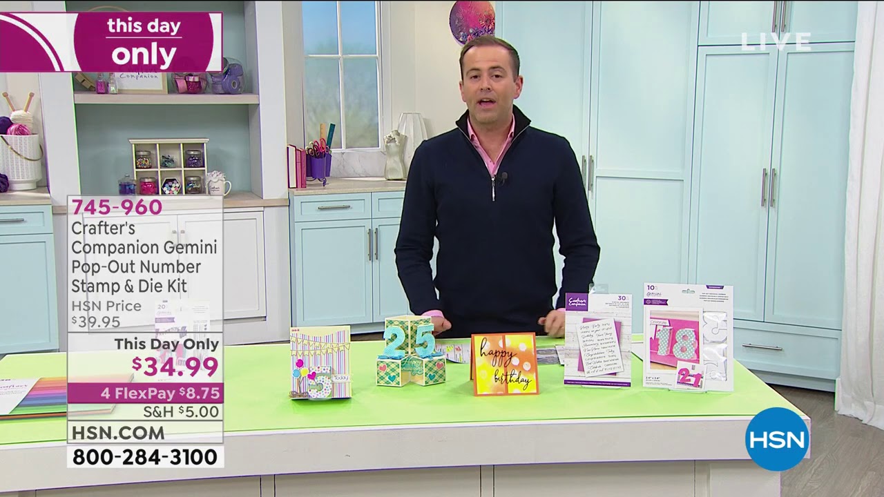 Crafter's Companion Gemini PopOut Number Stamp and Die K...