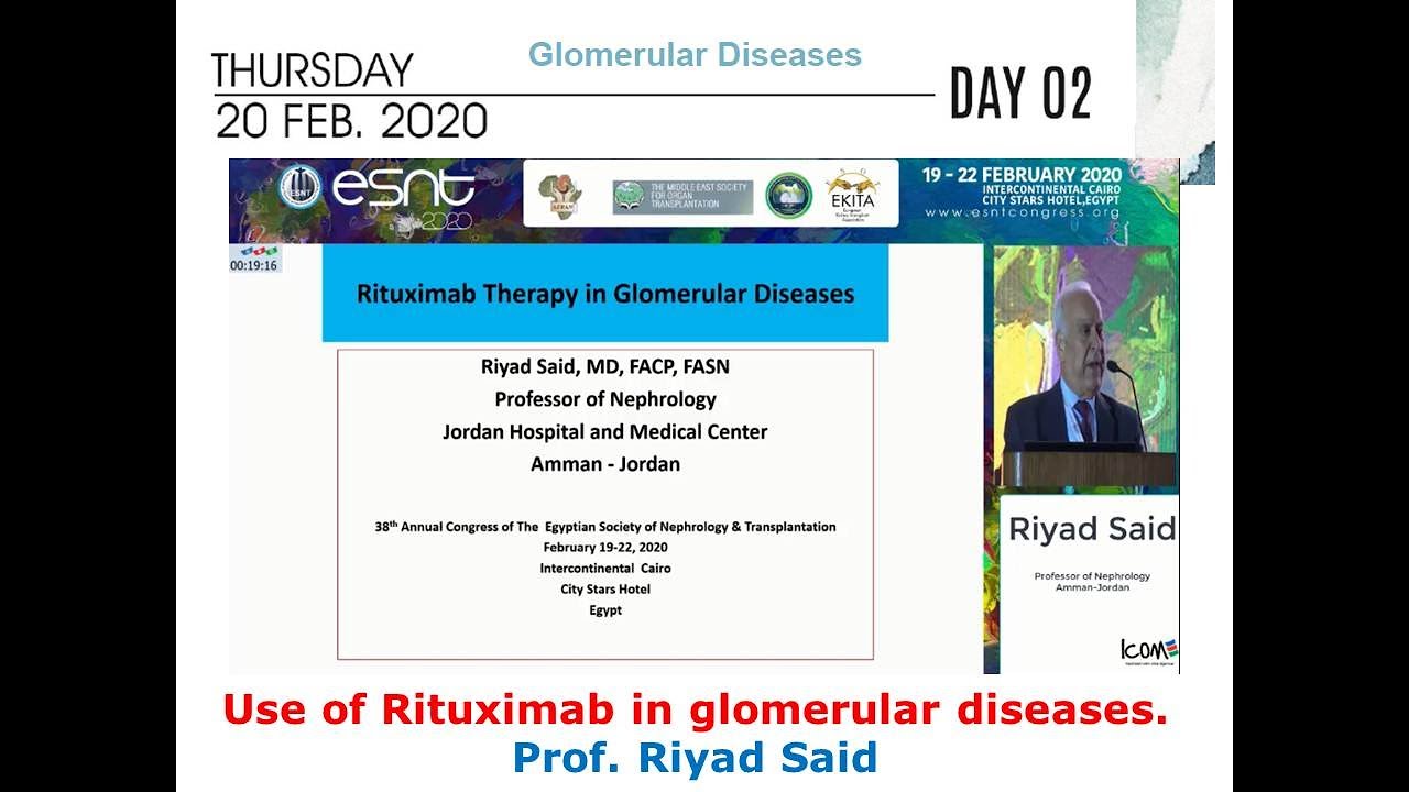 Use of Rituximab in glomerular diseases. Prof. Riyad Said