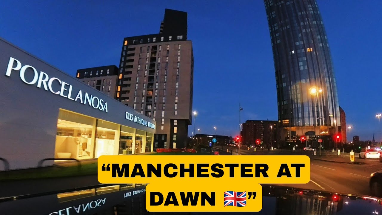 Manchester at Dawn 🇬🇧 | The City Before Rush Hour (4K Drive)