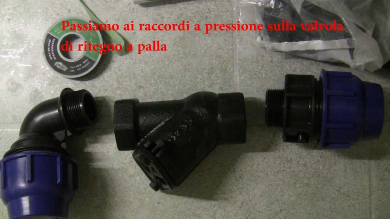 installazione elettropompa sommersa per sollevamento acque nere