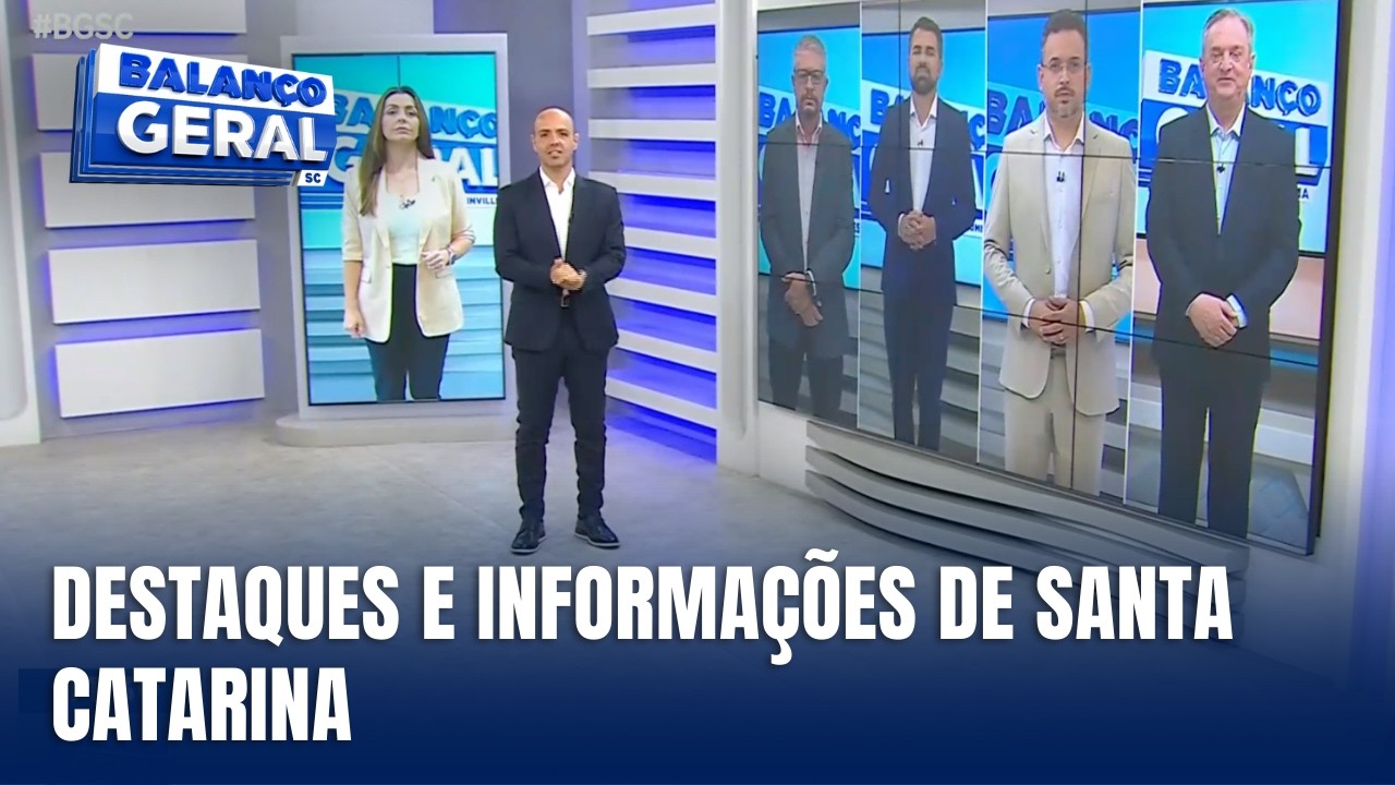 Balanço Geral traz notícias de todo o estado de Santa Catarina