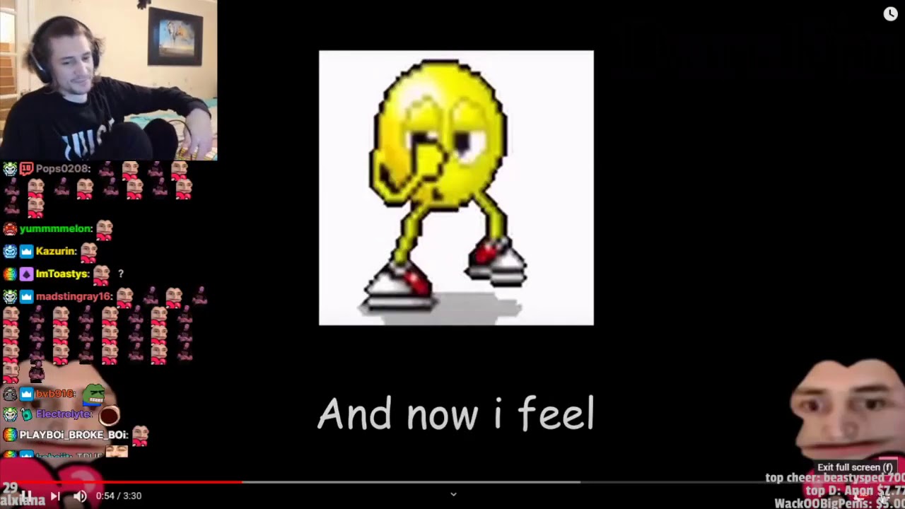 xQc reacts to Now I Feel (xqcL) by DJ FGT and gets angry