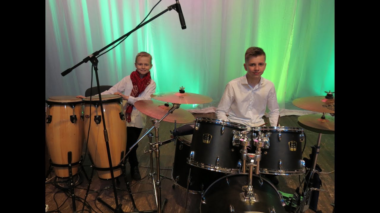 Drum show - Brothers - Daniel Varfolomeyev 14 years - Ilya Varfolomeyev 8 years - Drum Solo