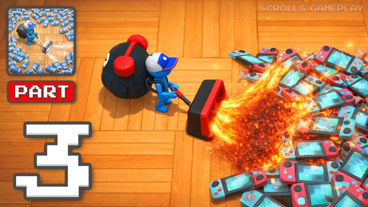 Clean All 3D - Gameplay Walkthrough Part 3 - Total Cleanup Rush (iOS, Android)