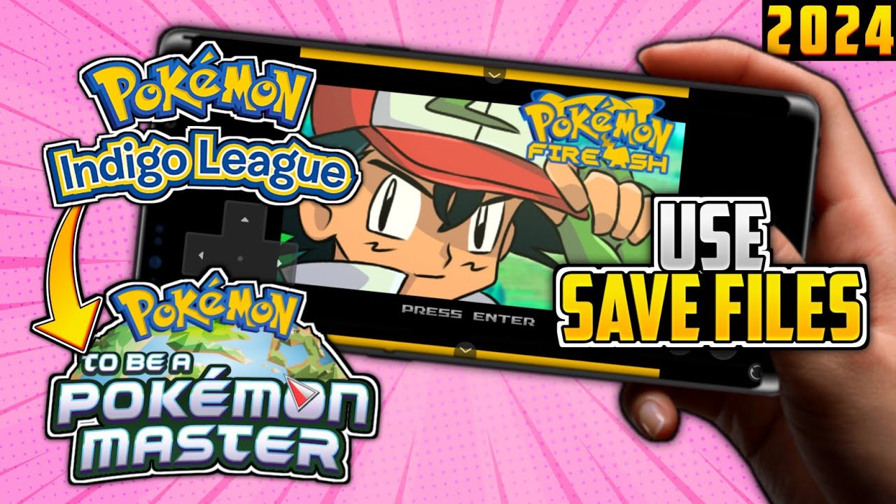 How to Use Save files to continue from any region | Pokemon Fire Ash 3.4 Save Files All Regions