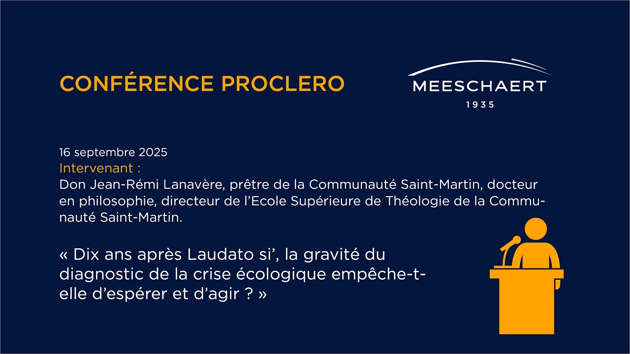 Conférence Proclero – 16/09/2025
