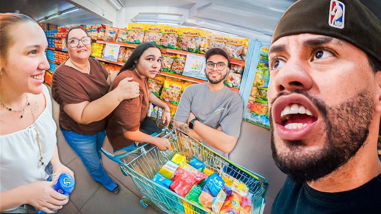 FIZEMOS COMPRA NO MERCADO MAIS BARATO DA CIDADE 😱🛒 E BATERAM NO CARRO DA MINHA SOGRA!