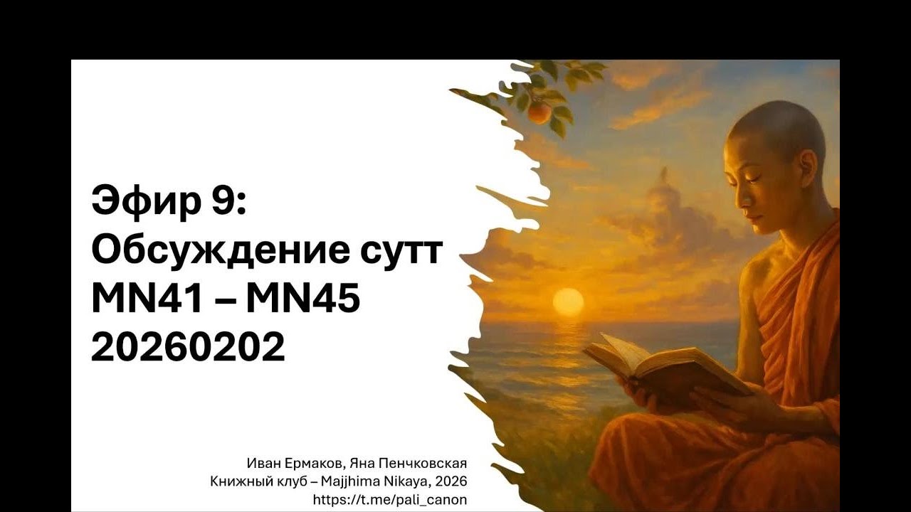 Эфир 9: сокращенное обсуждение сутт MN41-45