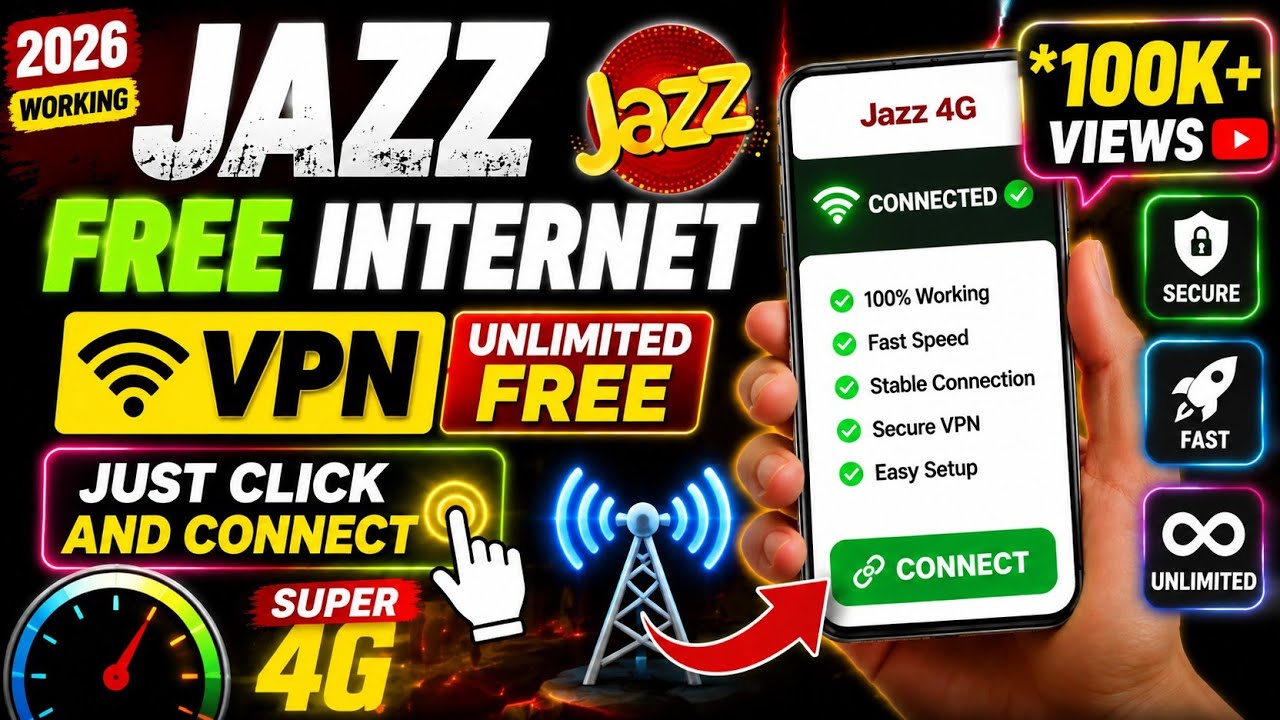 Jazz Free Internet VPN (2026)