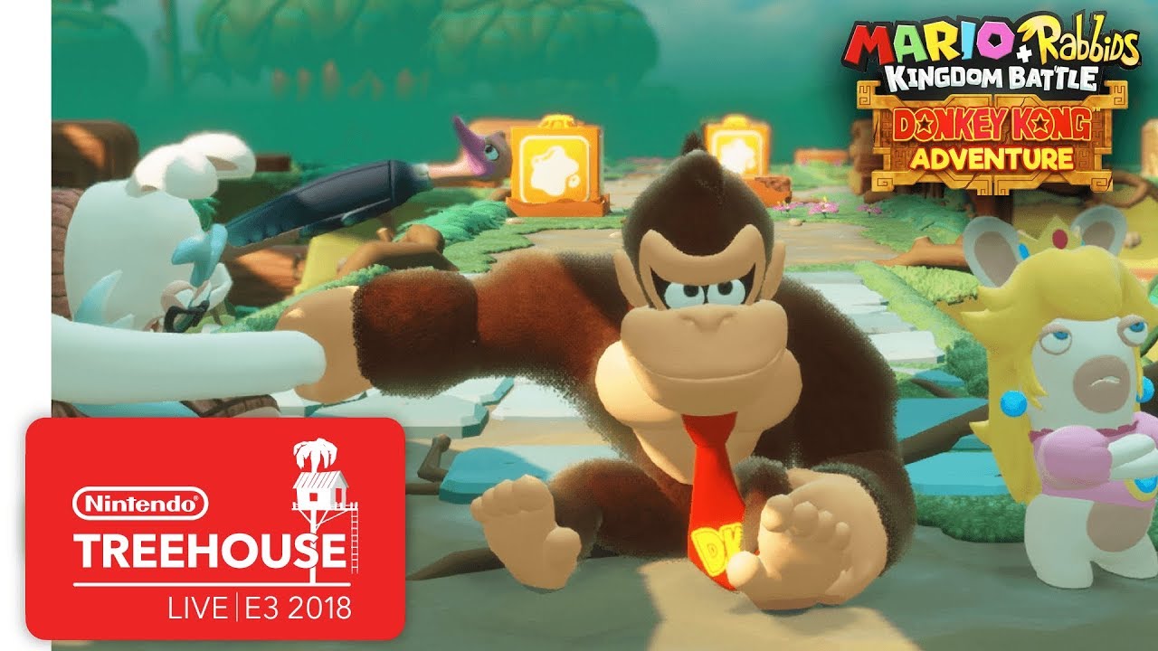 Mario + Rabbids Kingdom Battle: Donkey Kong Adventure Gameplay - Nintendo Treehouse: Live | E3 2018