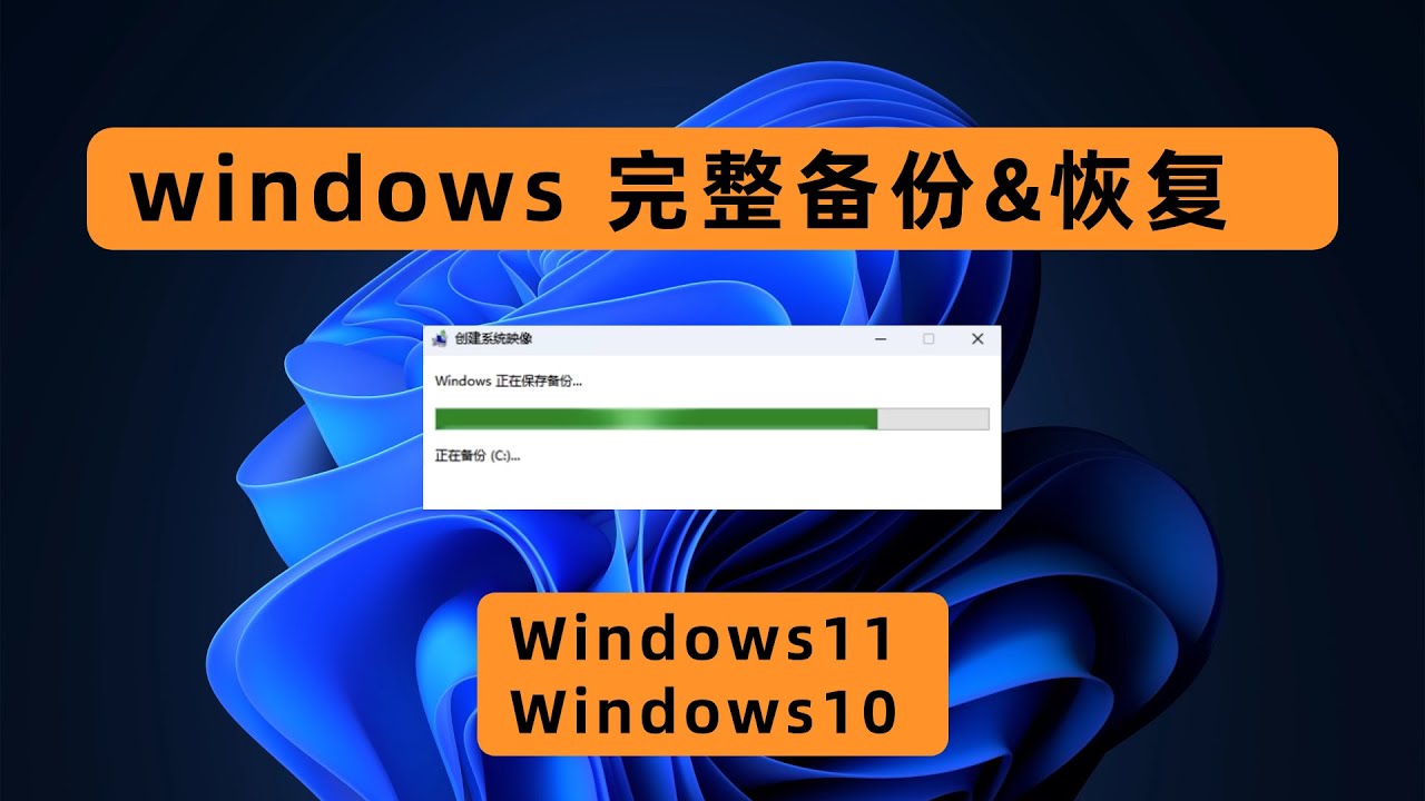 Windows 11 完整备份和还原教程，备份到USB设备上。Windows 11: Create full backup to external USB drive and restore