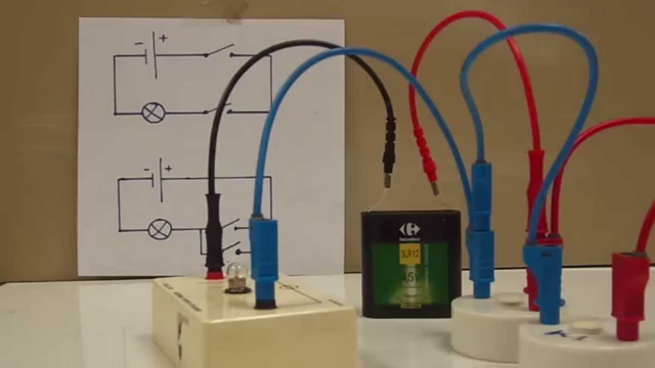 040 cinquième électricité - Circuit électrique avec deux interrupteurs en derivation